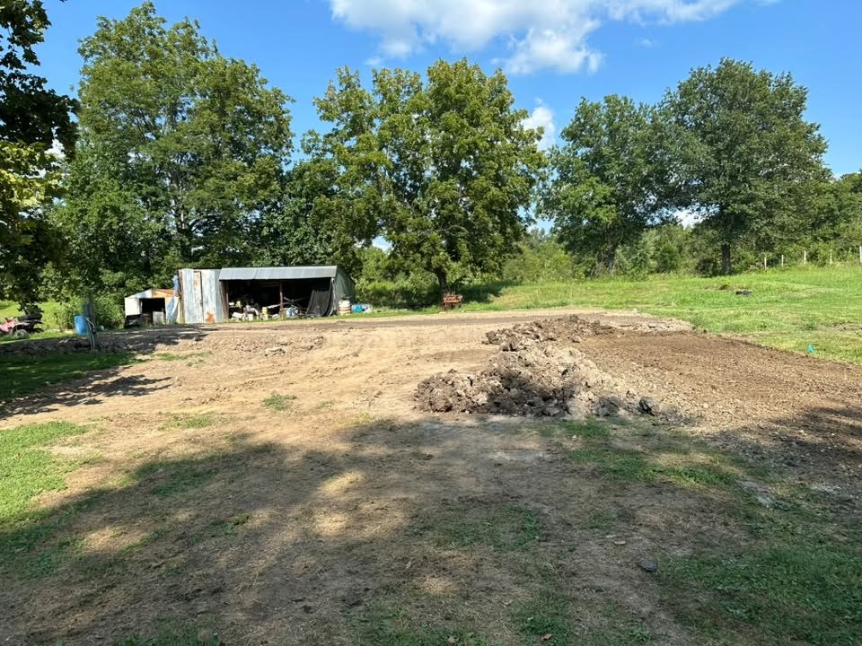 Call for excavation and pad construction in Adrian, MO Building pad excavation and site grading in Bates County, Missouri